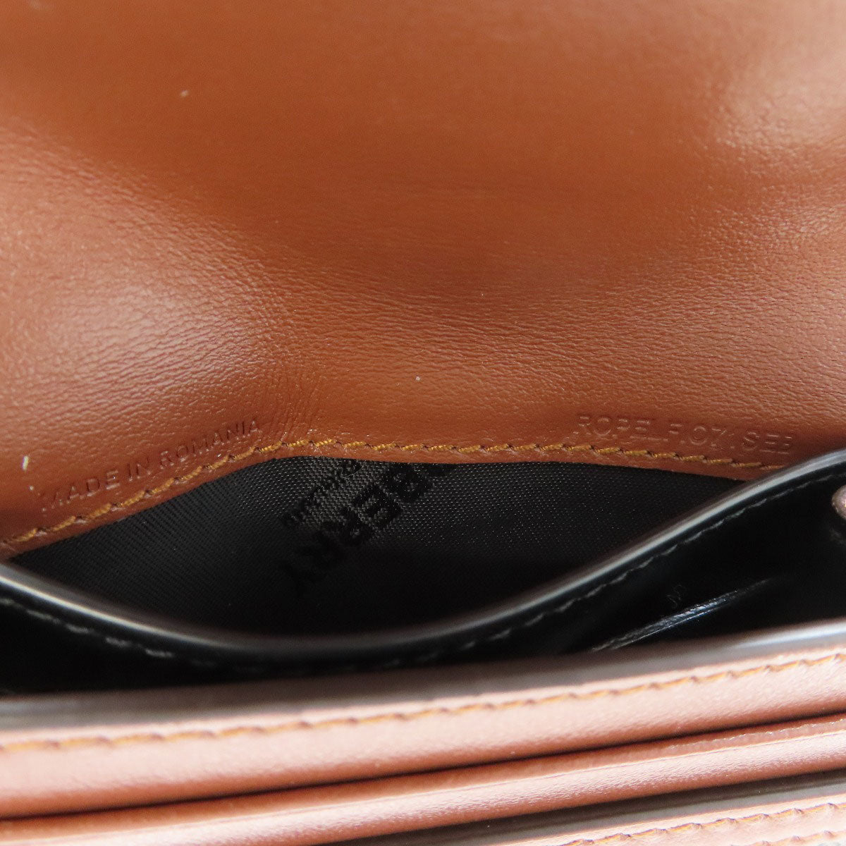 BURBERRY Bifold Wallet PVC Brown logo