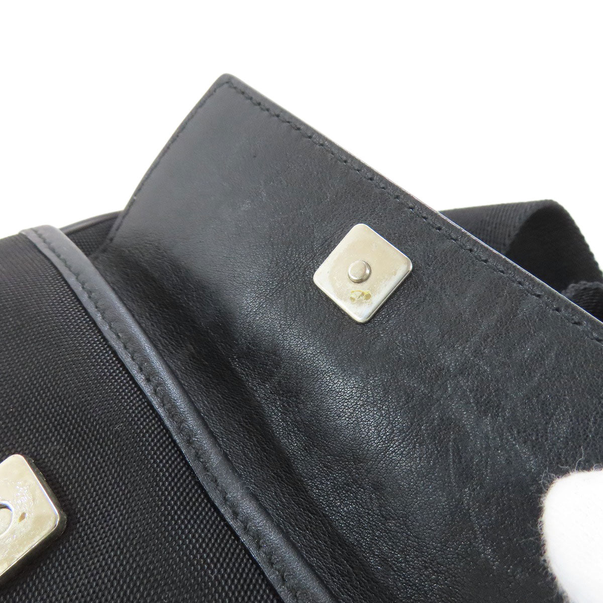 GUCCI Hip bag 161823 Nylon black GG Signature Shima
