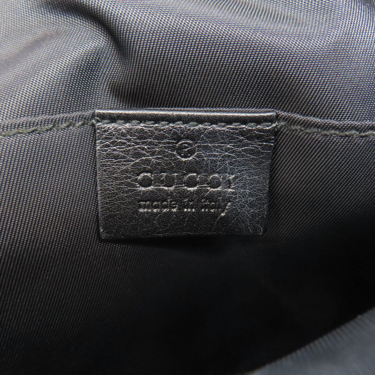 GUCCI Hip bag 161823 Nylon black GG Signature Shima