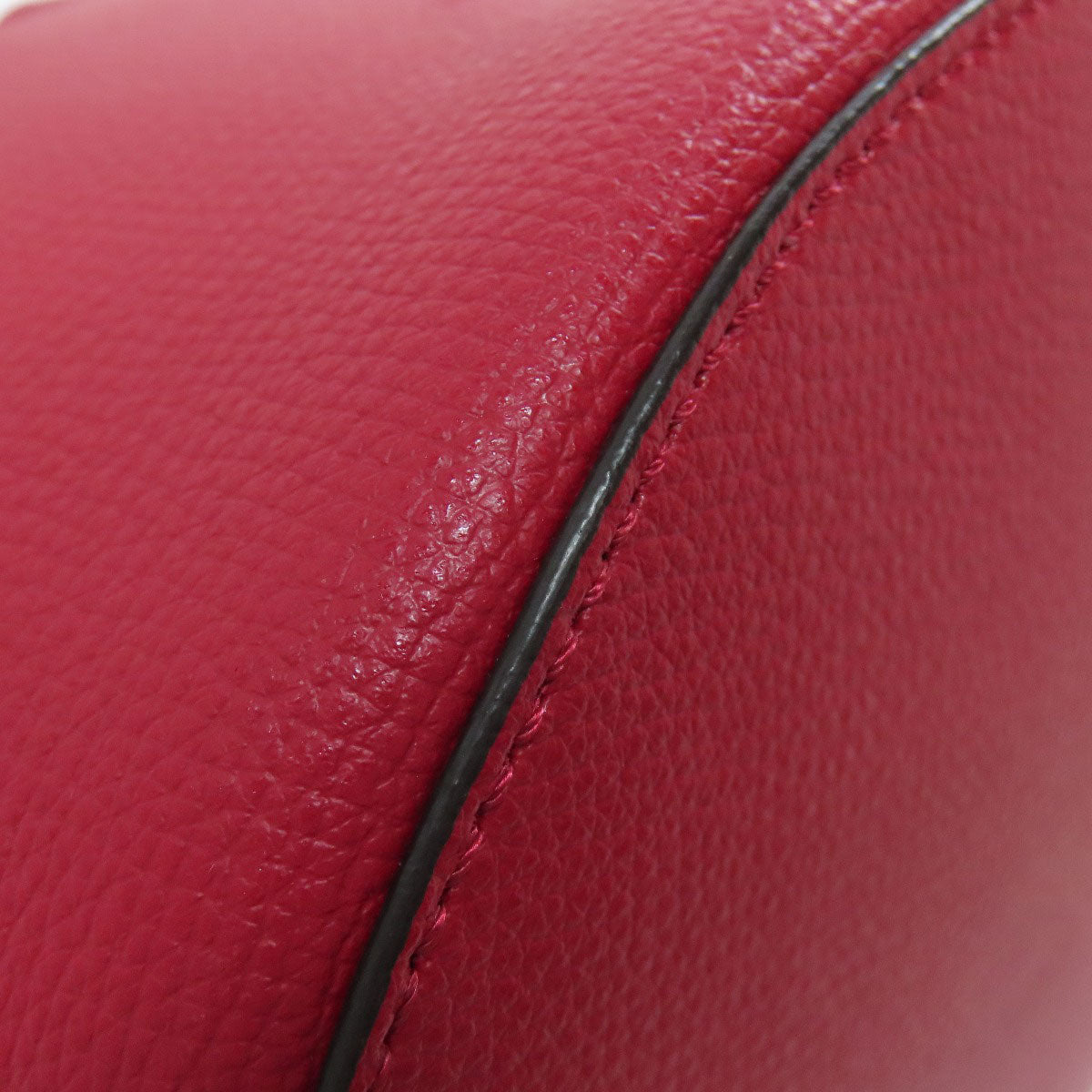 BURBERRY Shoulder Bag leather Red Long shoulder