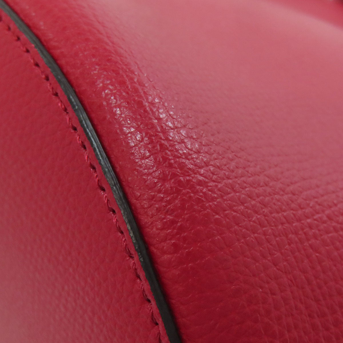 BURBERRY Shoulder Bag leather Red Long shoulder