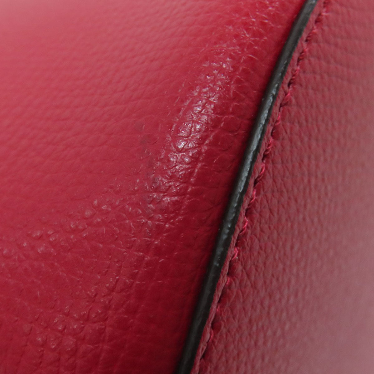 BURBERRY Shoulder Bag leather Red Long shoulder