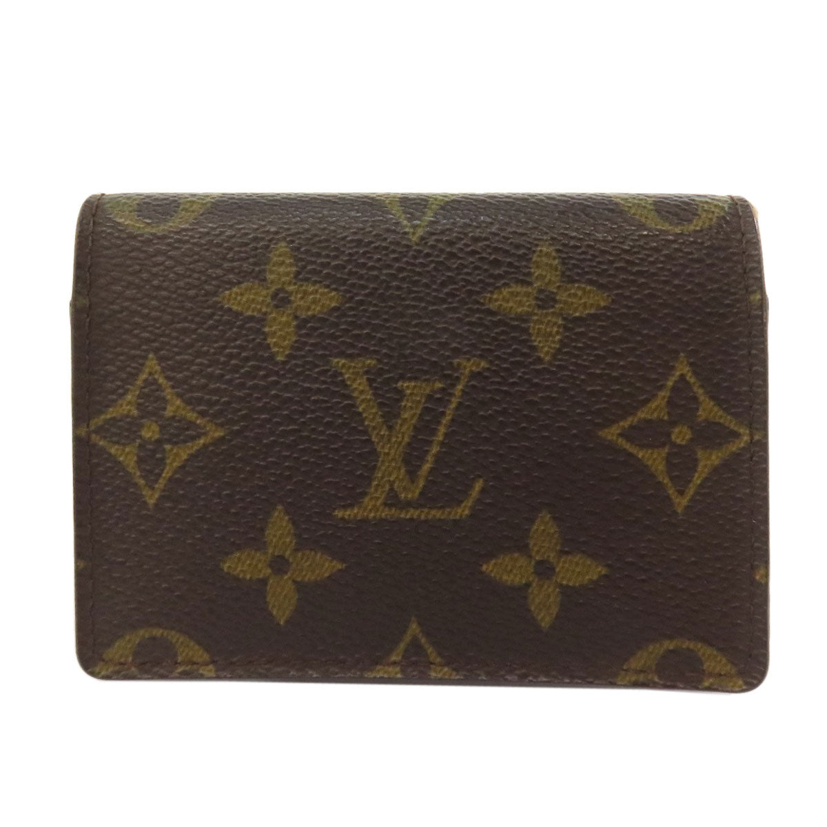 LOUIS VUITTON Card Case M62920 Monogram canvas Brown Anne Vert Cult De Visit