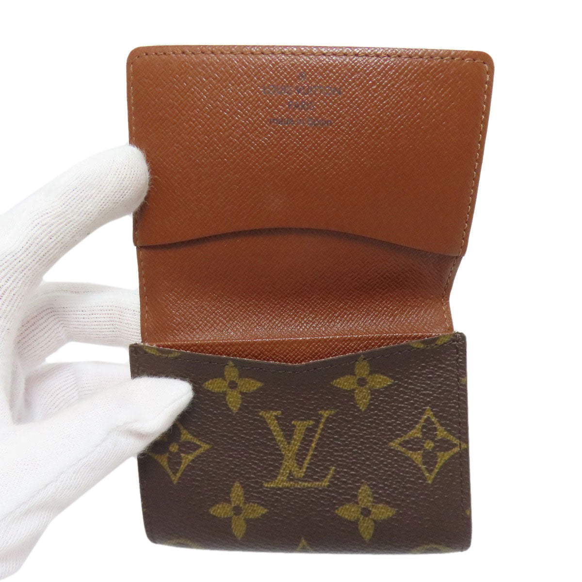 LOUIS VUITTON Card Case M62920 Monogram canvas Brown Anne Vert Cult De Visit