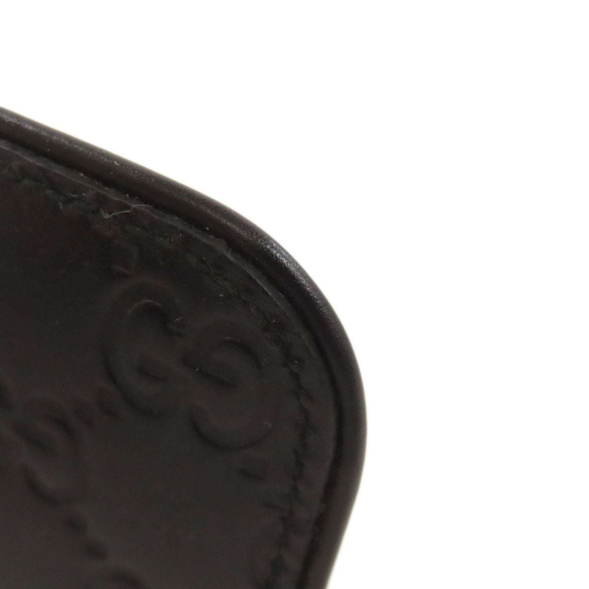 GUCCI Coin case 233183 leather black GG Signature Shima