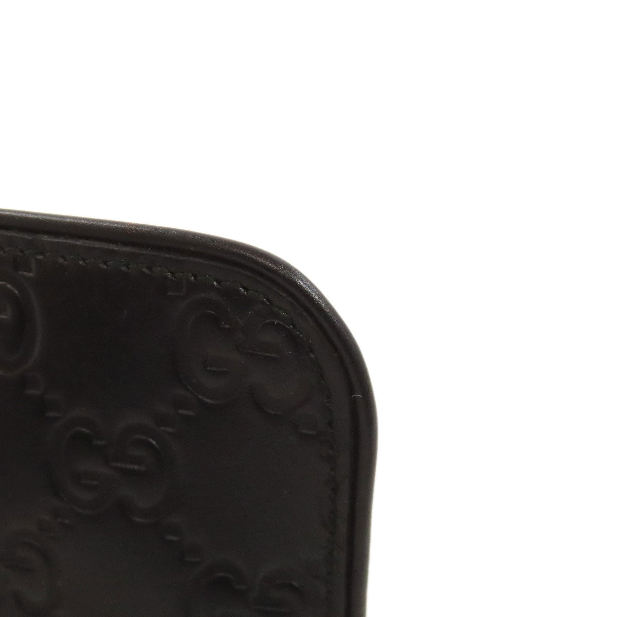 GUCCI Coin case 233183 leather black GG Signature Shima