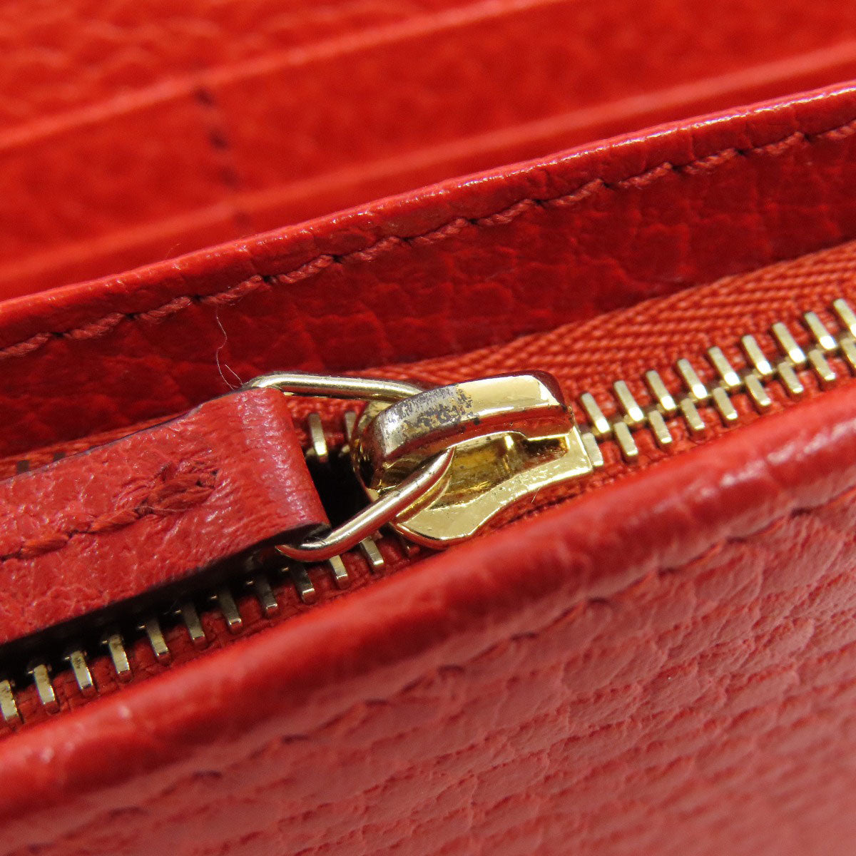 GUCCI Long Wallet Purse 354498 leather Red Swing