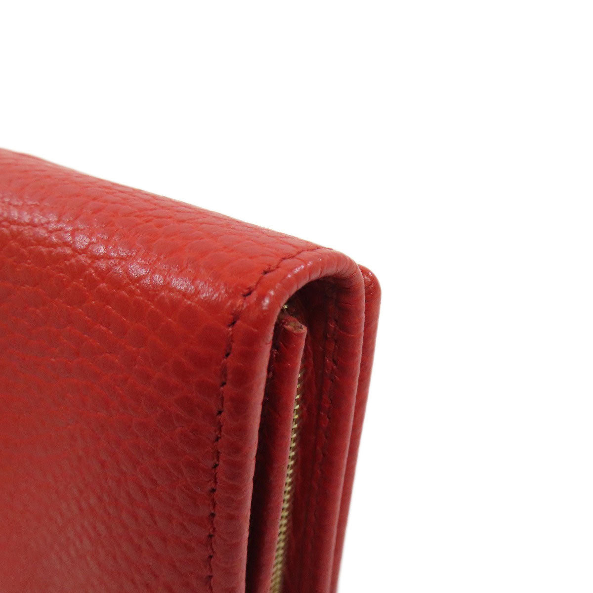 GUCCI Long Wallet Purse 354498 leather Red Swing