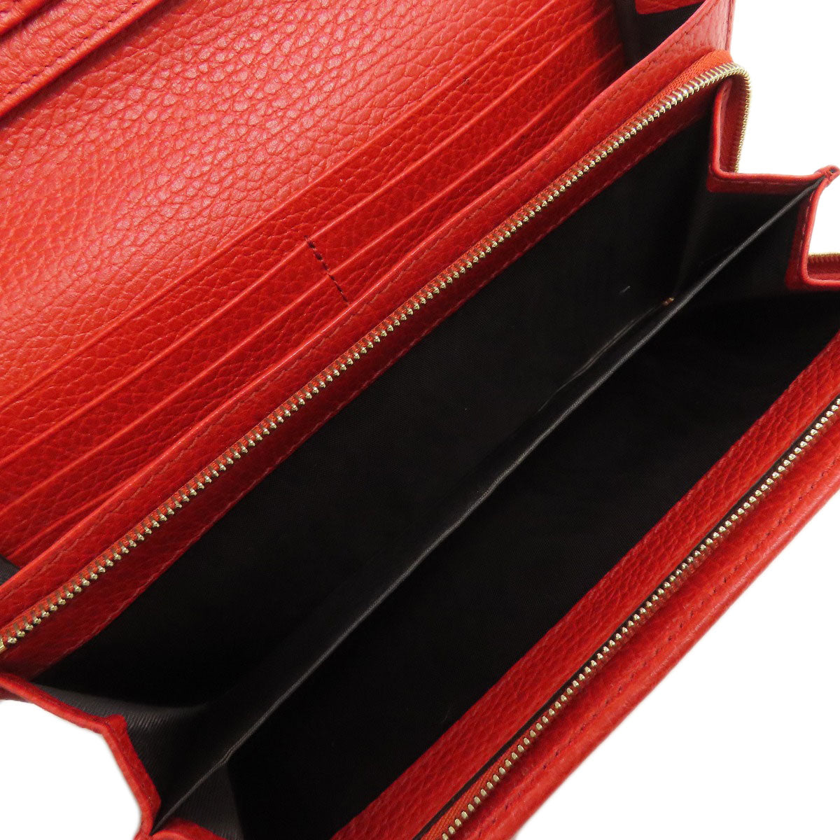 GUCCI Long Wallet Purse 354498 leather Red Swing