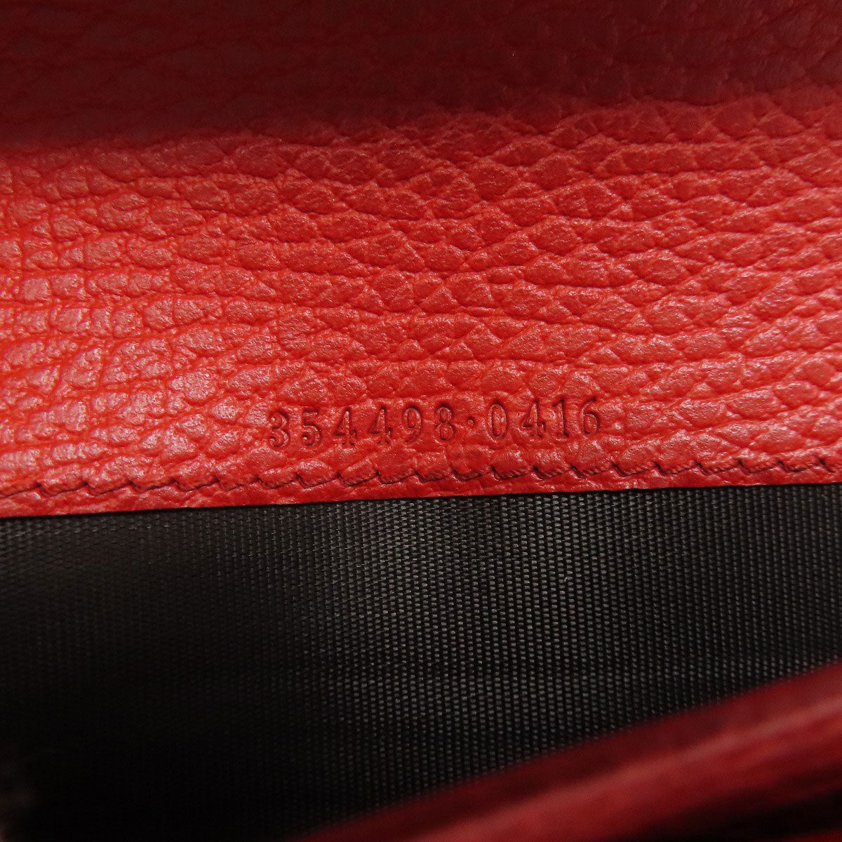 GUCCI Long Wallet Purse 354498 leather Red Swing