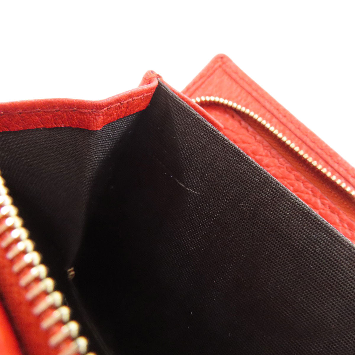 GUCCI Long Wallet Purse 354498 leather Red Swing