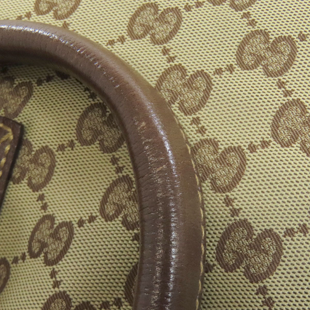 GUCCI Tote Bag 131231 canvas Brown Shelly line GG