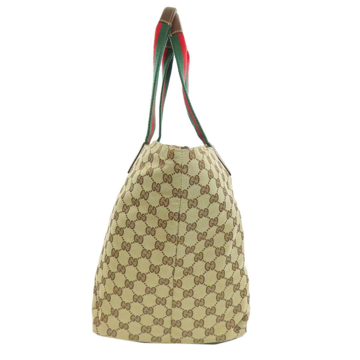 GUCCI Tote Bag 131231 canvas Brown Shelly line GG