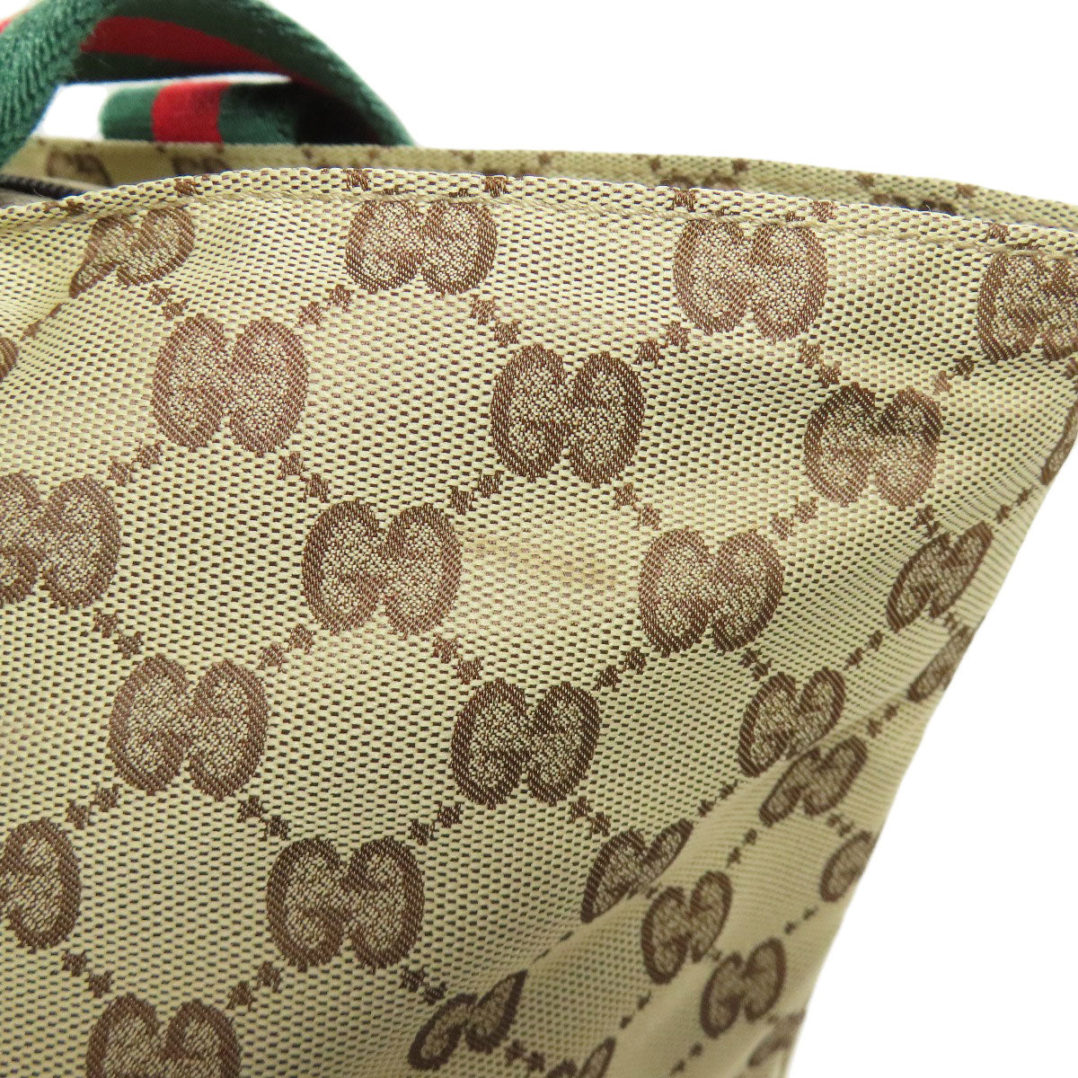 GUCCI Tote Bag 131231 canvas Brown Shelly line GG