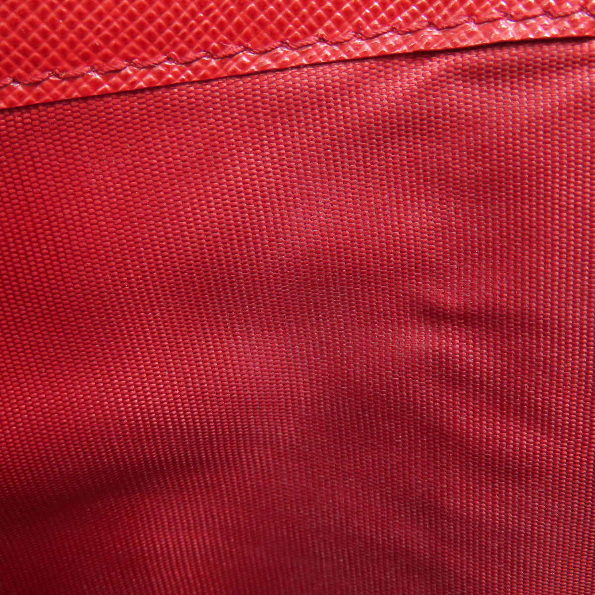 PRADA Long Wallet Purse Safiano Red logoMetal