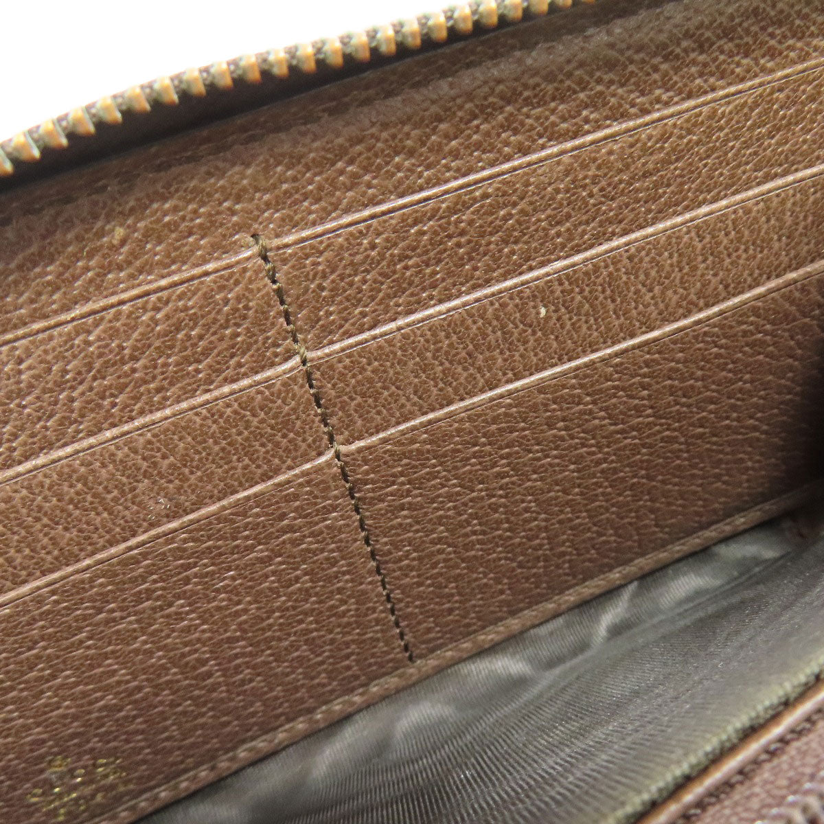GUCCI Long Wallet Purse 647940 PVC Brown Zip Around Disney Donald Duck collaboration GG Supreme