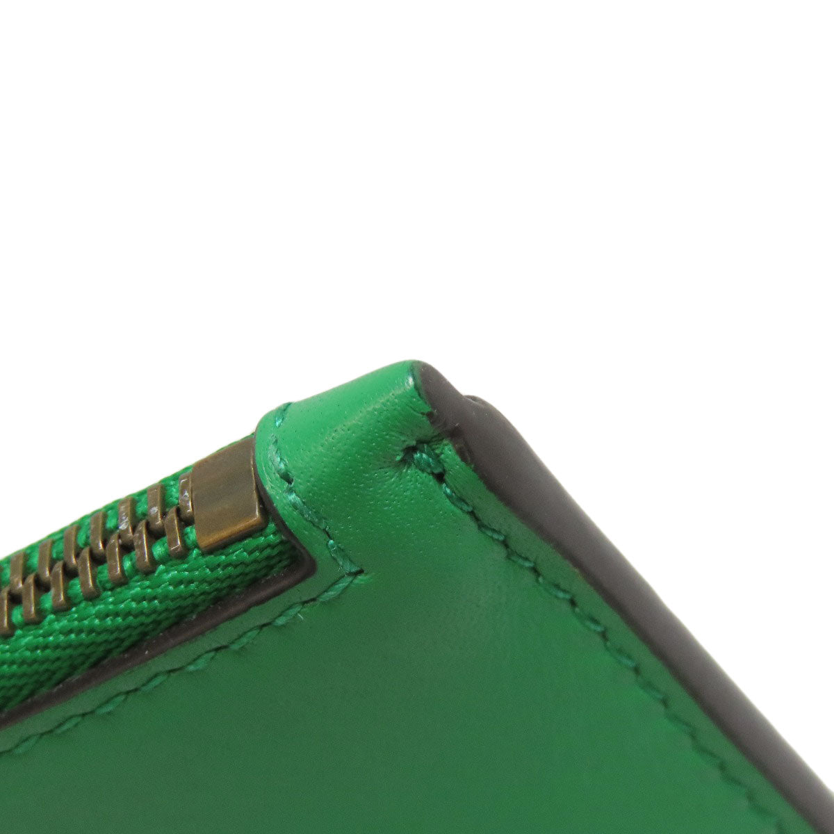 GUCCI Coin case 451184 Calfskin green Coin/Card Case Embossed Logo