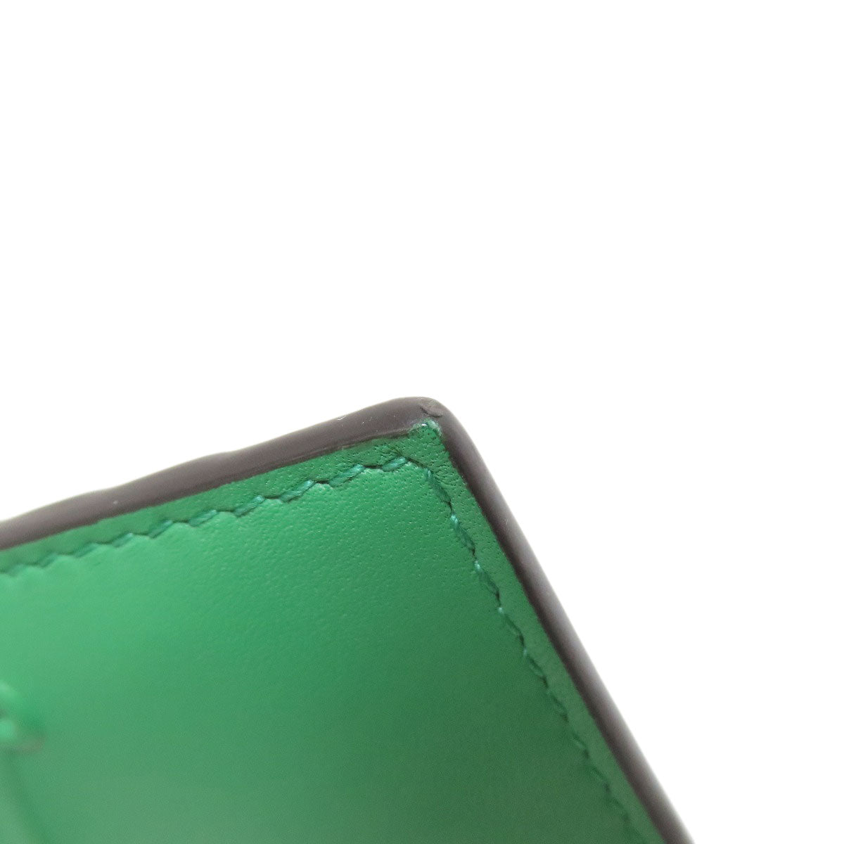 GUCCI Coin case 451184 Calfskin green Coin/Card Case Embossed Logo