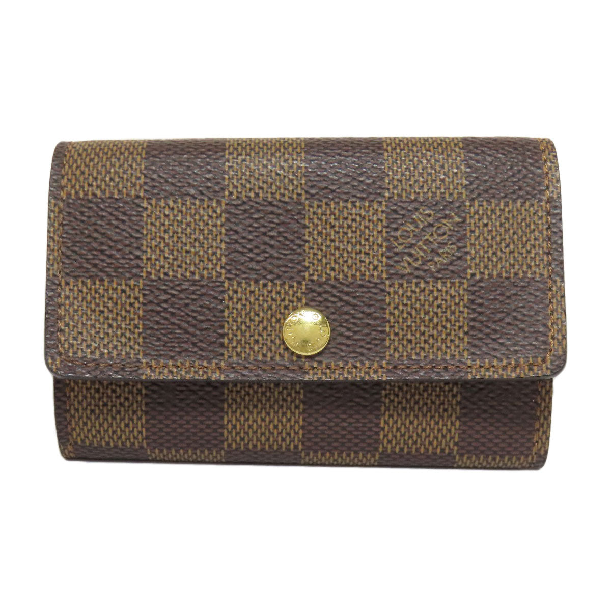 LOUIS VUITTON Key case Key holder N62630 Damier canvas Brown Multicles6