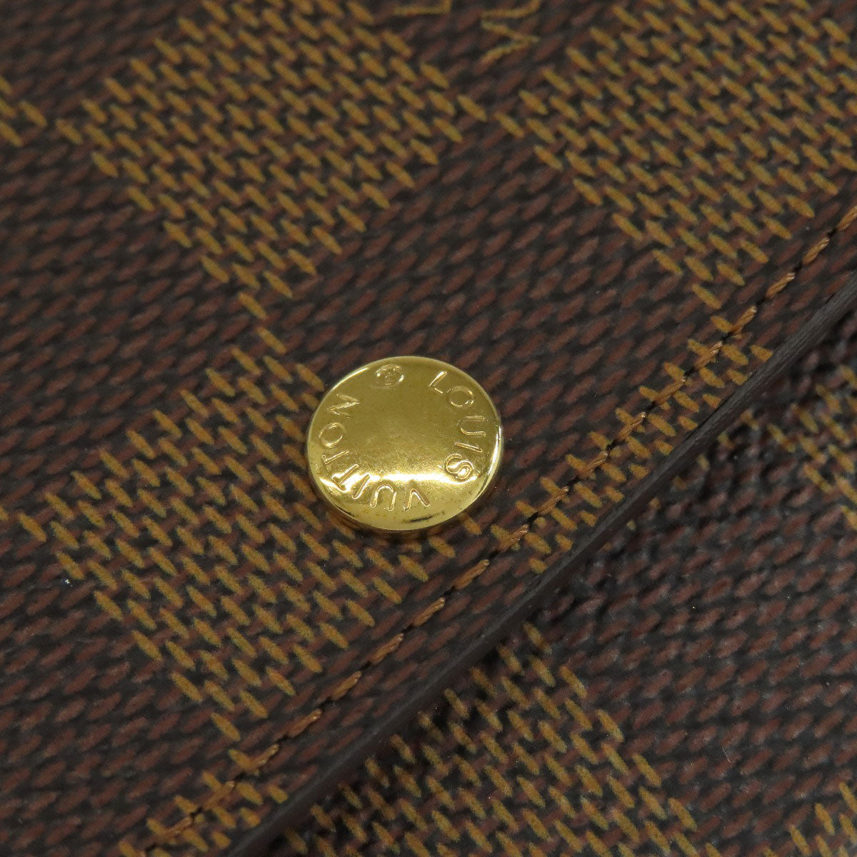 LOUIS VUITTON Key case Key holder N62630 Damier canvas Brown Multicles6