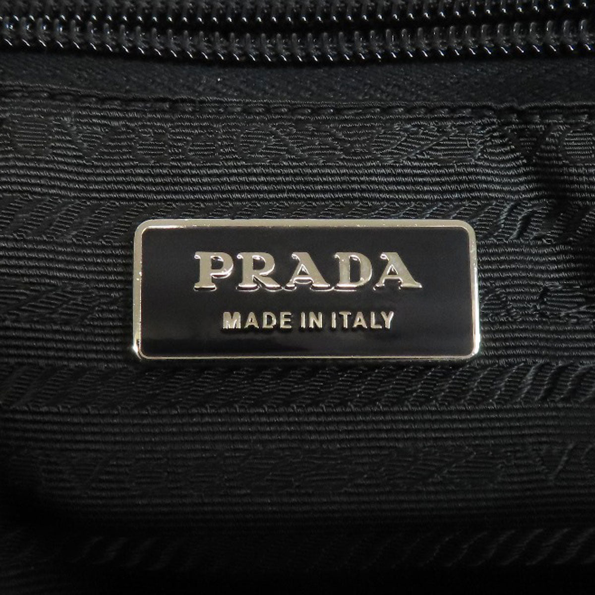 PRADA Handbag B11091 Nylon black logoMetal