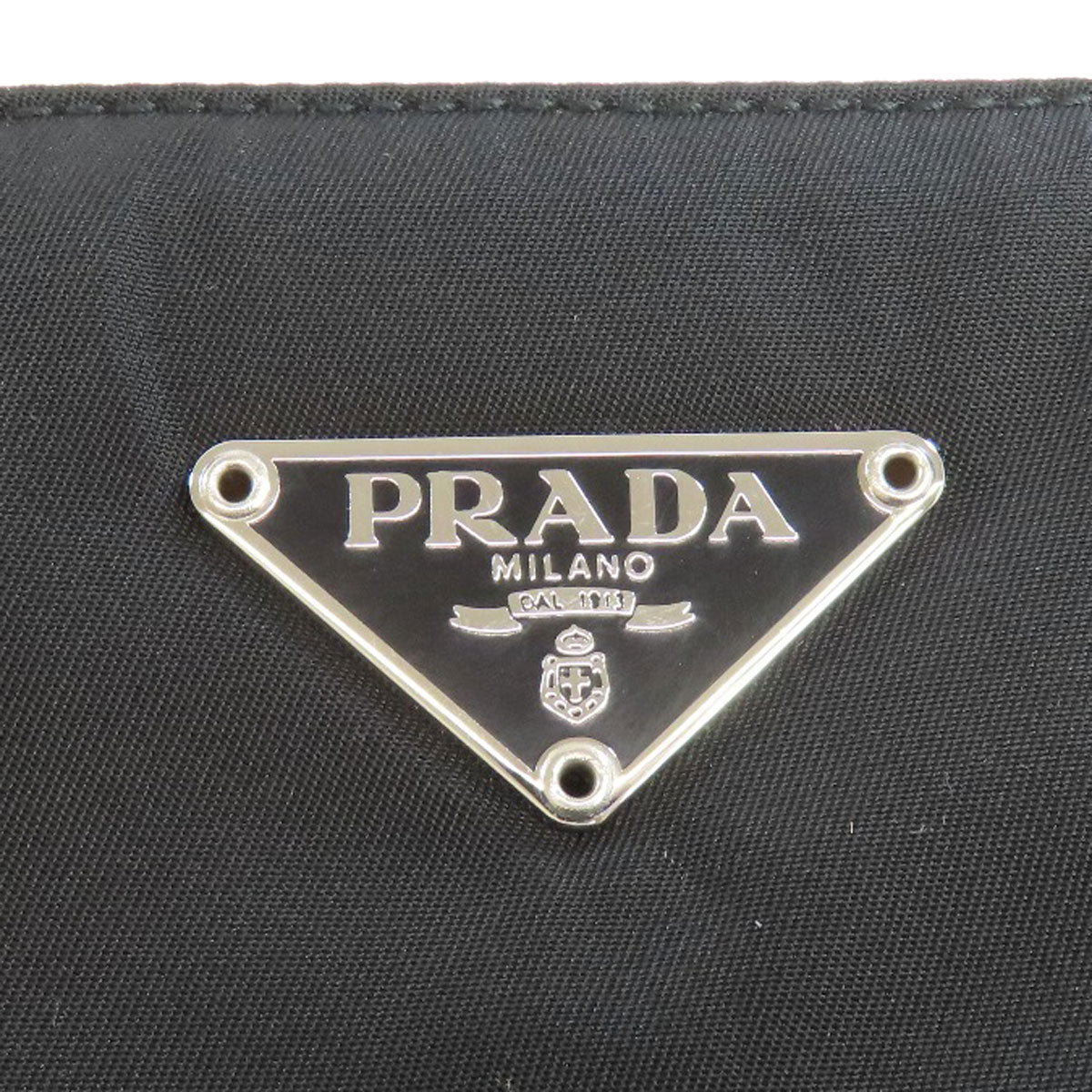 PRADA Handbag B11091 Nylon black logoMetal