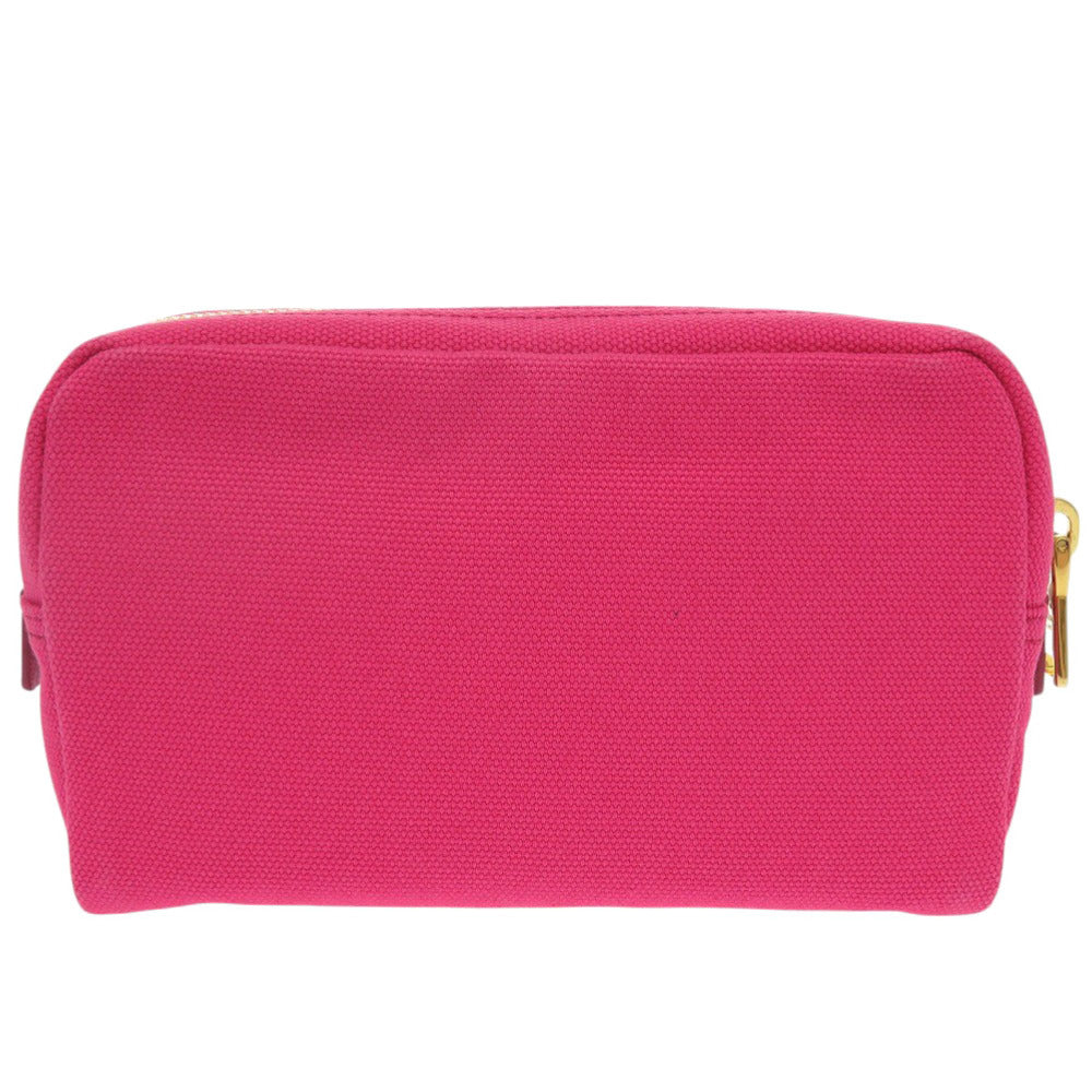 PRADA Pouch canvas pink Triangle logo