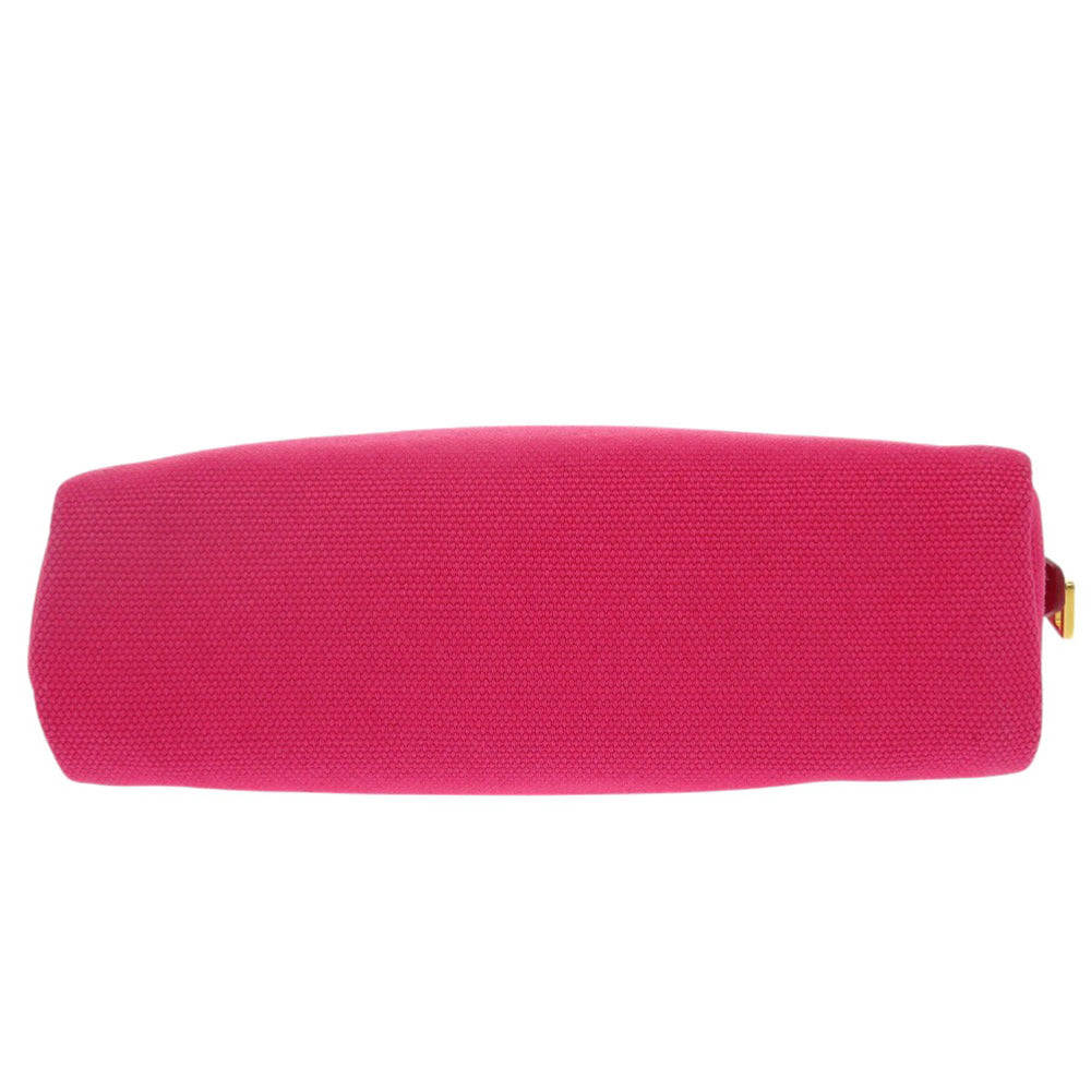 PRADA Pouch canvas pink Triangle logo