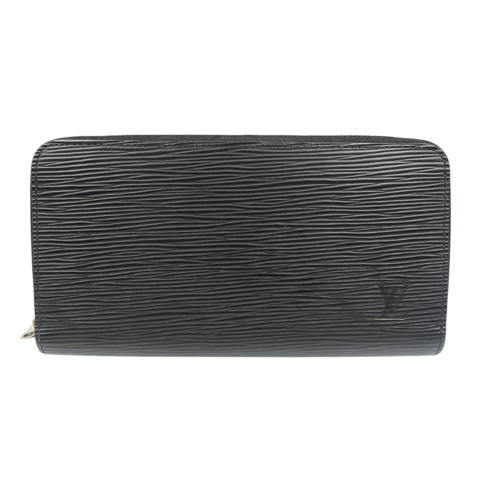 LOUIS VUITTON Long Wallet Purse M61857 Epi Leather Noir Epi Zippy wallet