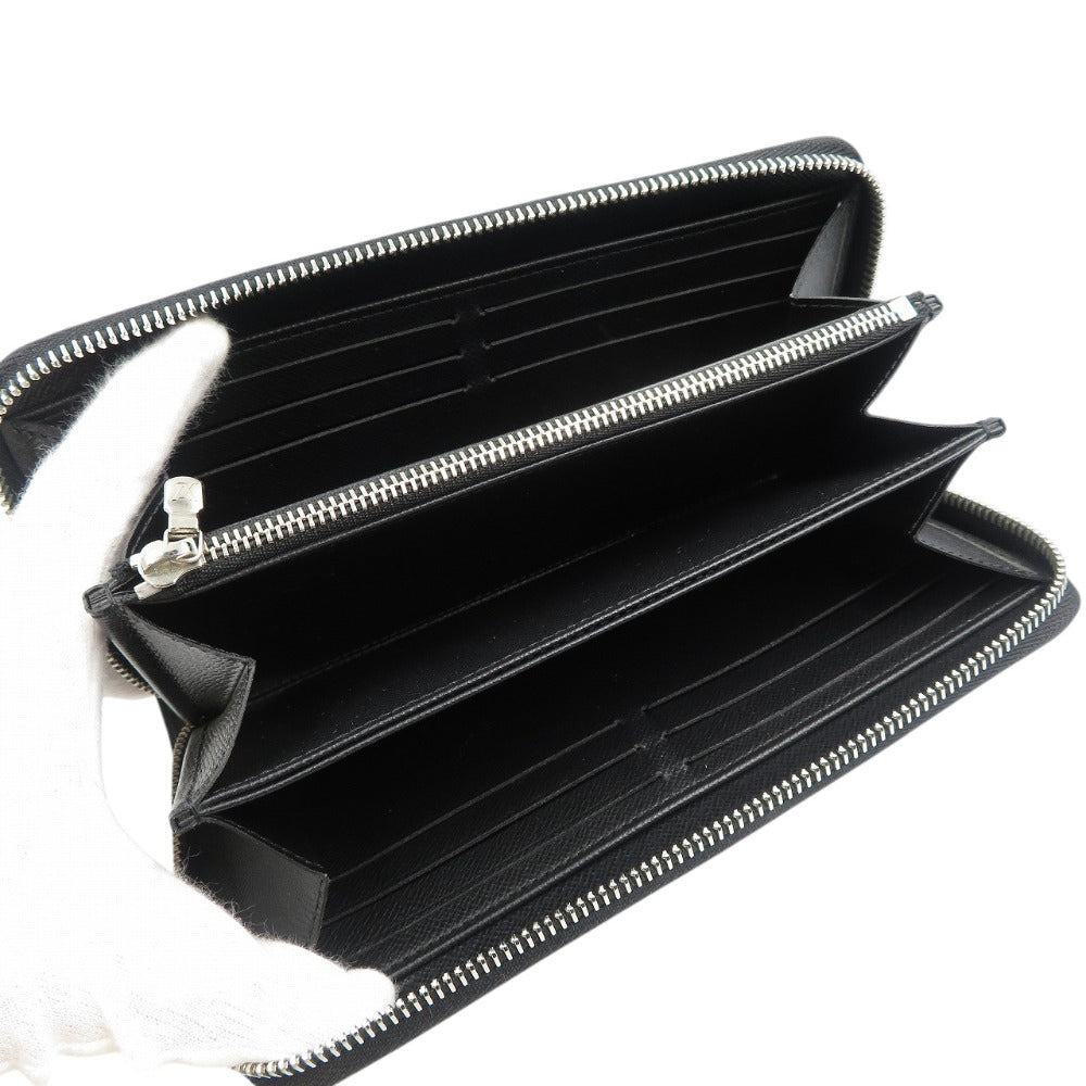 LOUIS VUITTON Long Wallet Purse M61857 Epi Leather Noir Epi Zippy wallet