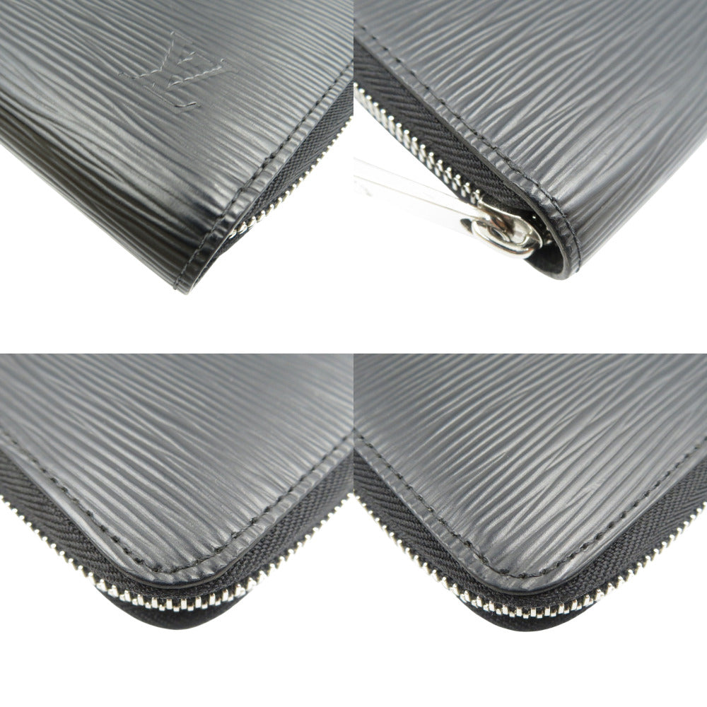 LOUIS VUITTON Long Wallet Purse M61857 Epi Leather Noir Epi Zippy wallet
