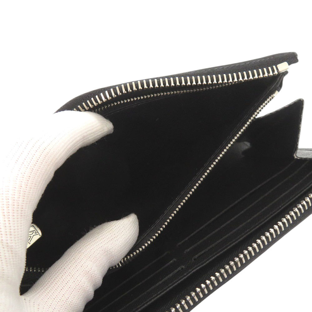 LOUIS VUITTON Long Wallet Purse M69409 Taiga Noir Taiga Zippy dragonne
