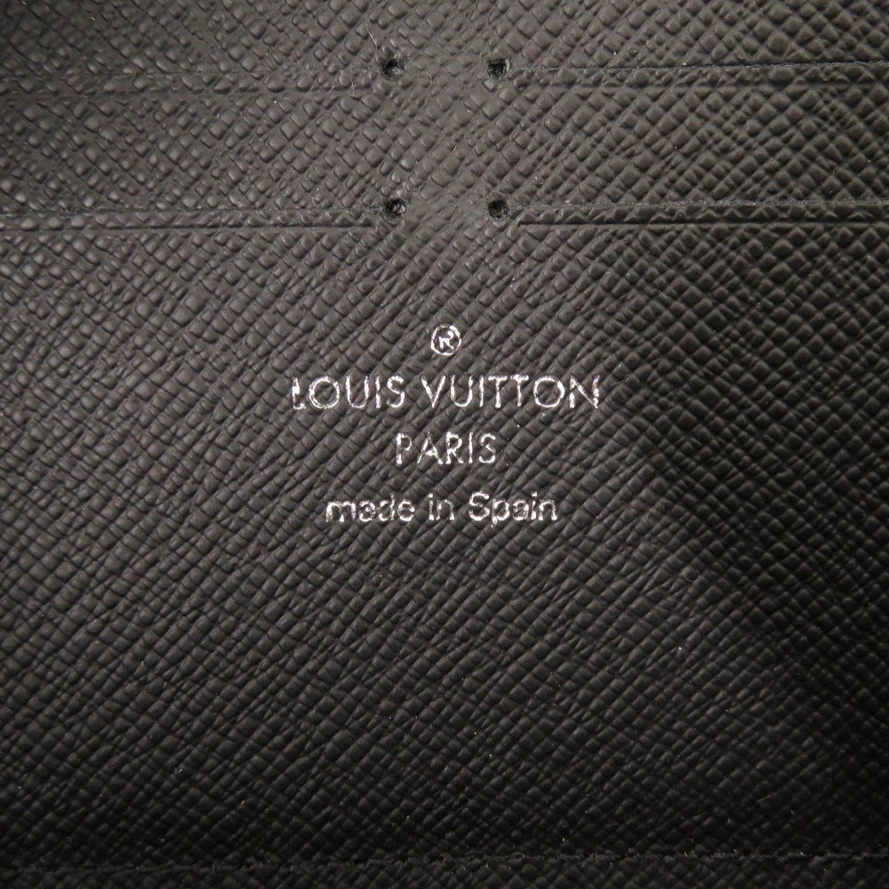 LOUIS VUITTON Long Wallet Purse M69409 Taiga Noir Taiga Zippy dragonne
