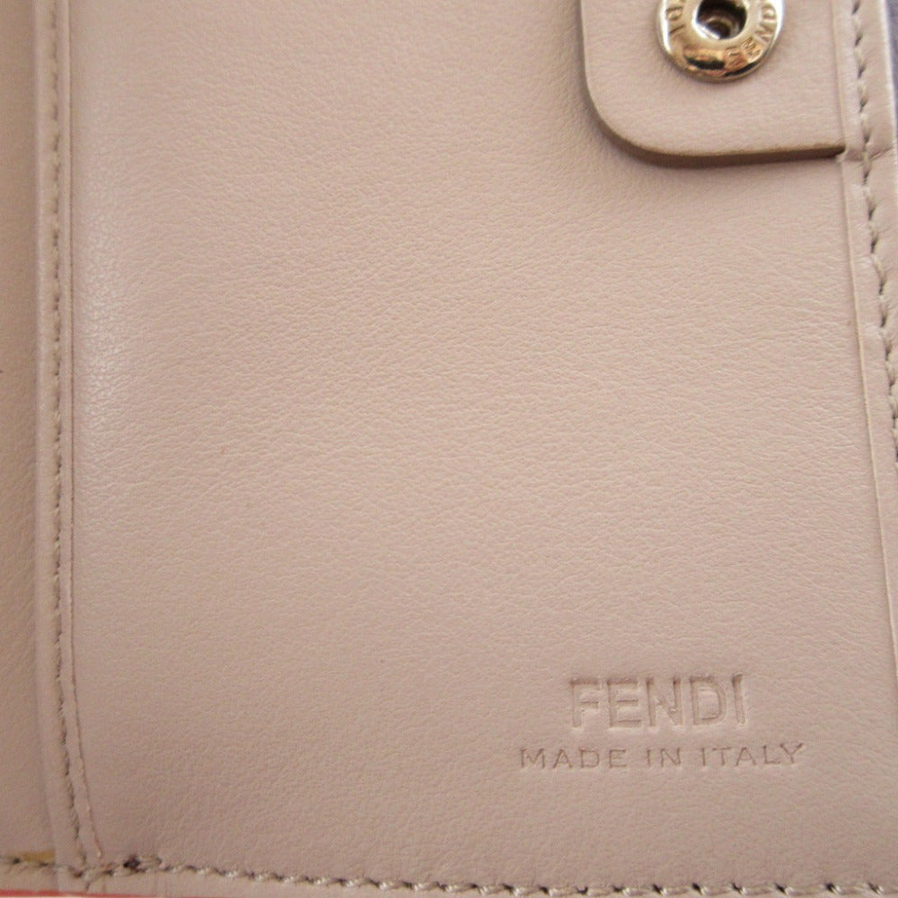 FENDI Bifold Wallet 8M0359 leather Bordeaux Peekaboo