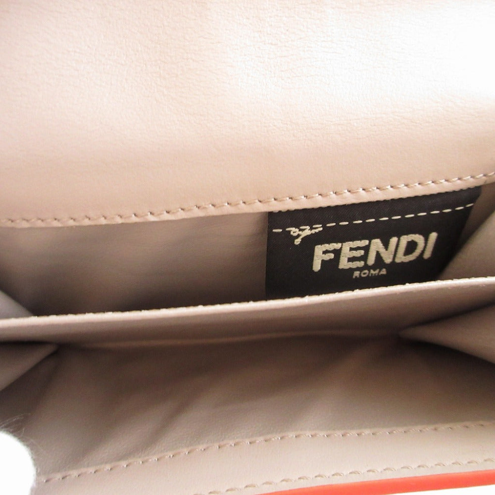 FENDI Bifold Wallet 8M0359 leather Bordeaux Peekaboo