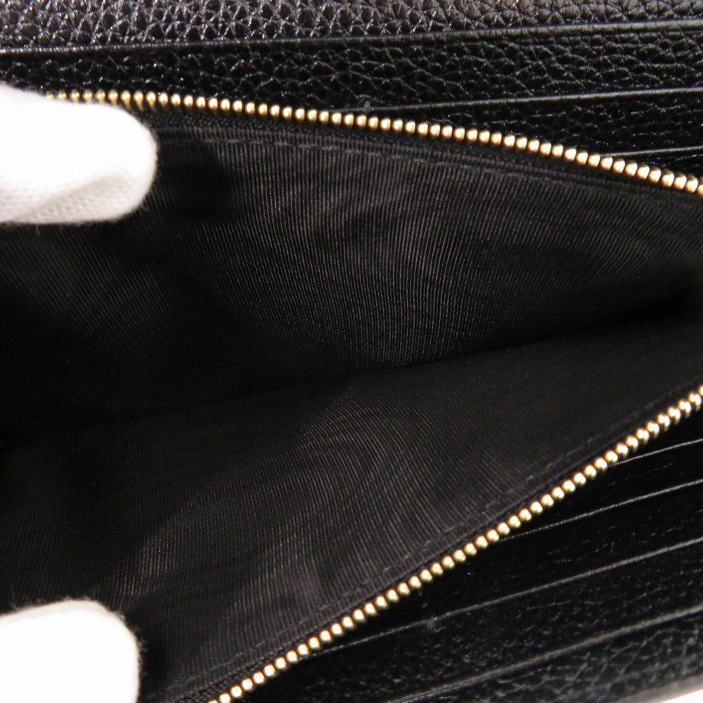 GUCCI Long Wallet Purse 573612 Calfskin black Zumi
