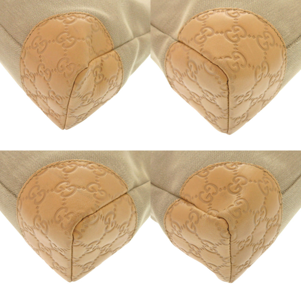 GUCCI Shoulder Bag 257301 canvas beige