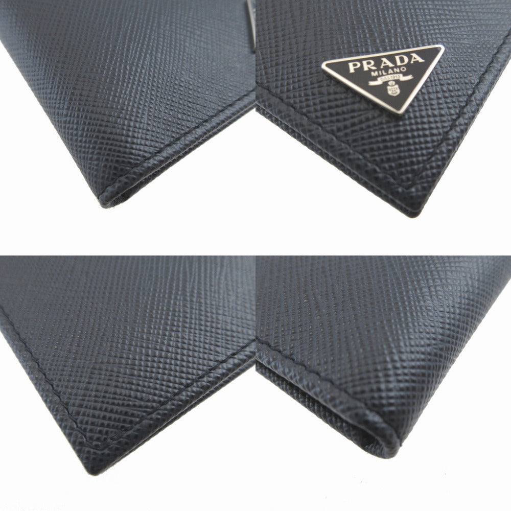 PRADA Card Case 2MC101 leather Navy