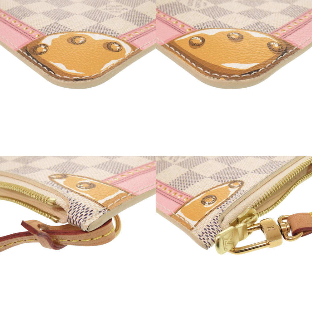 LOUIS VUITTON Pouch N41065 Damier Azur Canvas Multi Damier Azur Neverfull Pouch for MM/GM