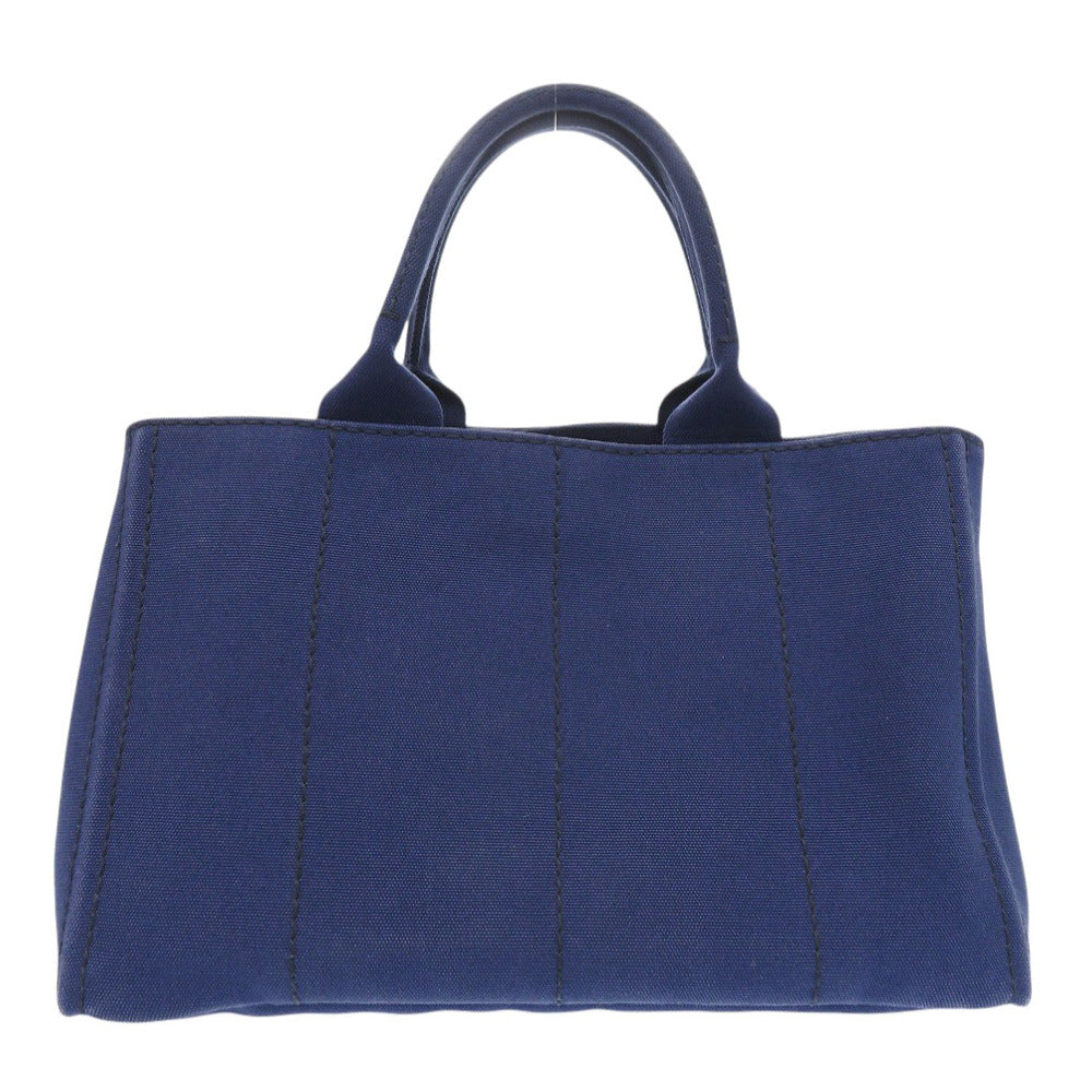 PRADA Handbag canvas blue Canapa tote