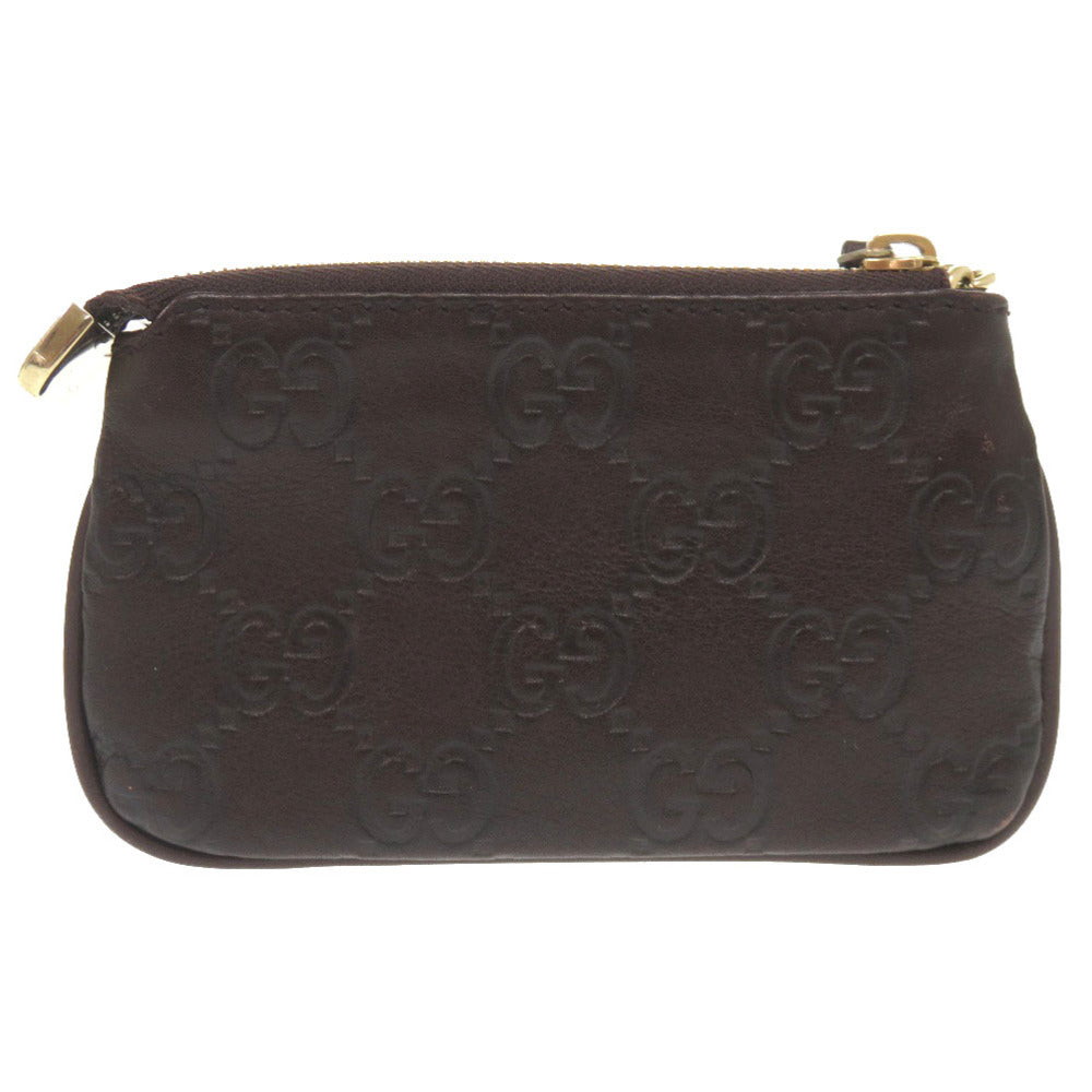 GUCCI Coin case 233183 leather Brown Guccisima
