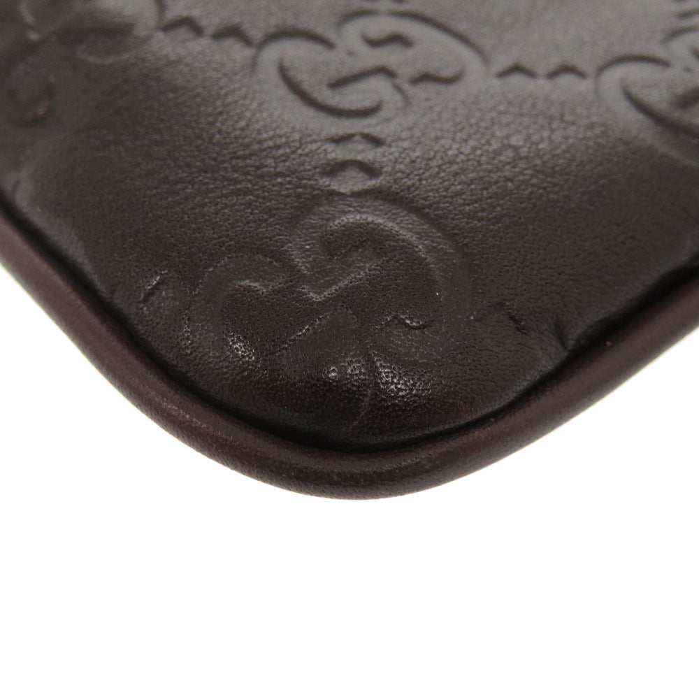 GUCCI Coin case 233183 leather Brown Guccisima