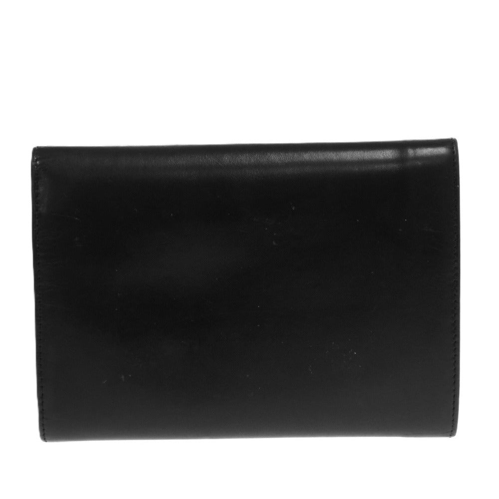 PRADA Tri-fold wallet leather black