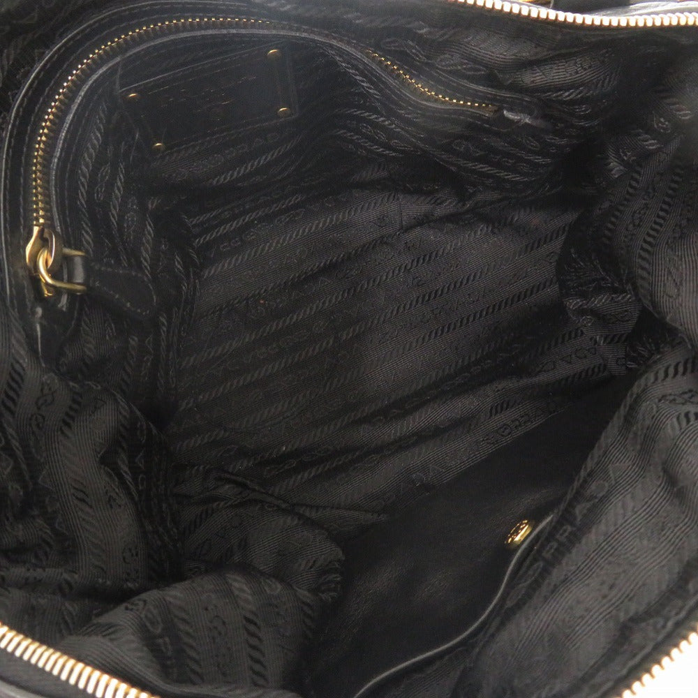 PRADA Handbag leather black