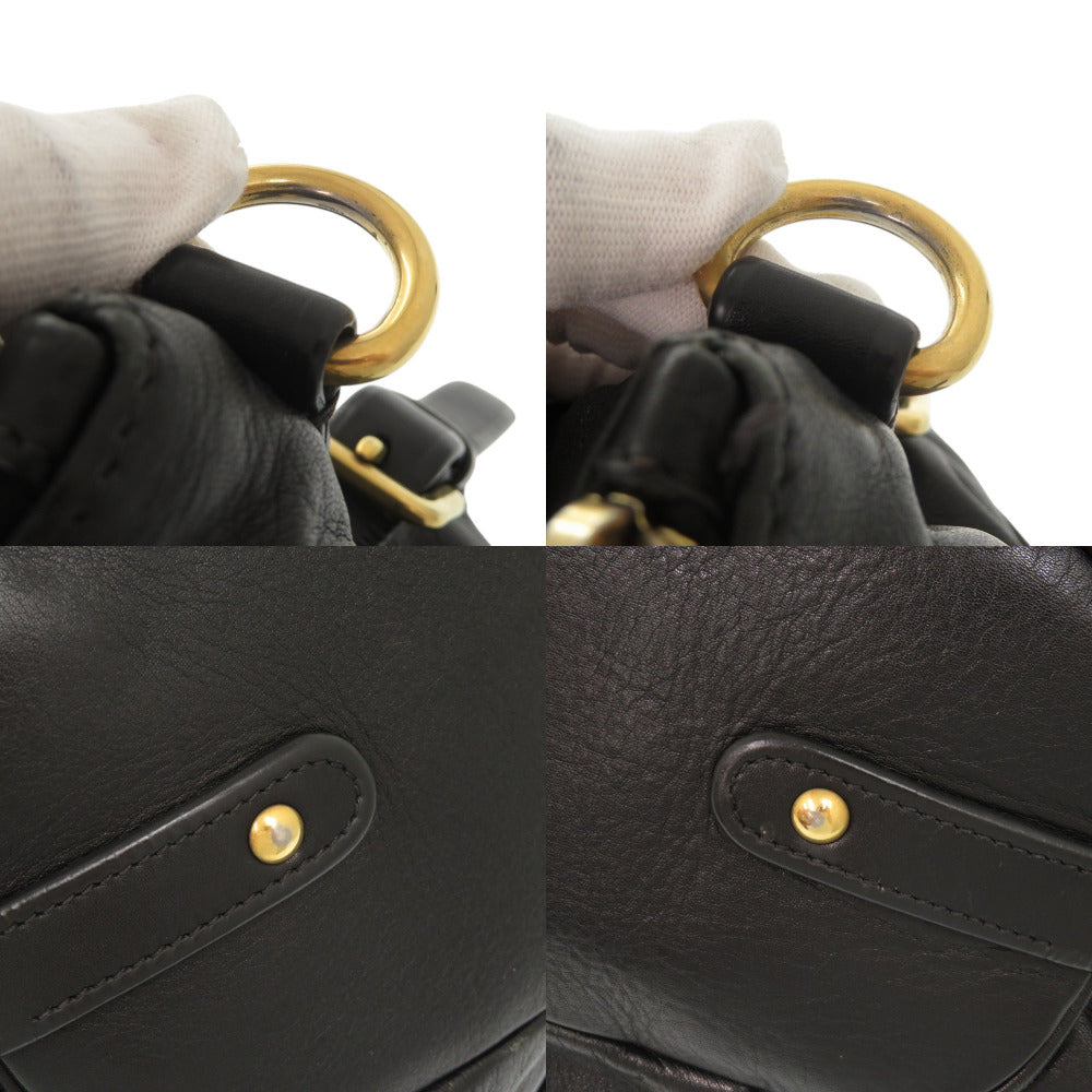 PRADA Handbag leather black