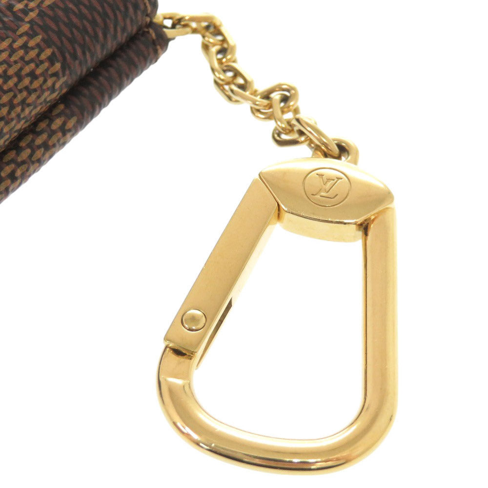 LOUIS VUITTON Coin case N62658 Damier canvas Brown Damier Pochette Cre