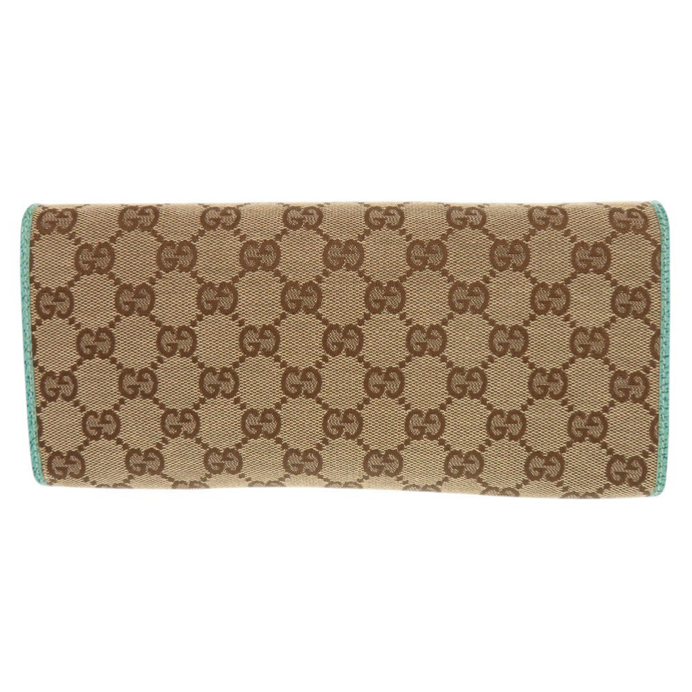 GUCCI Shoulder Bag 117594 GG canvas Blue type Bamboo