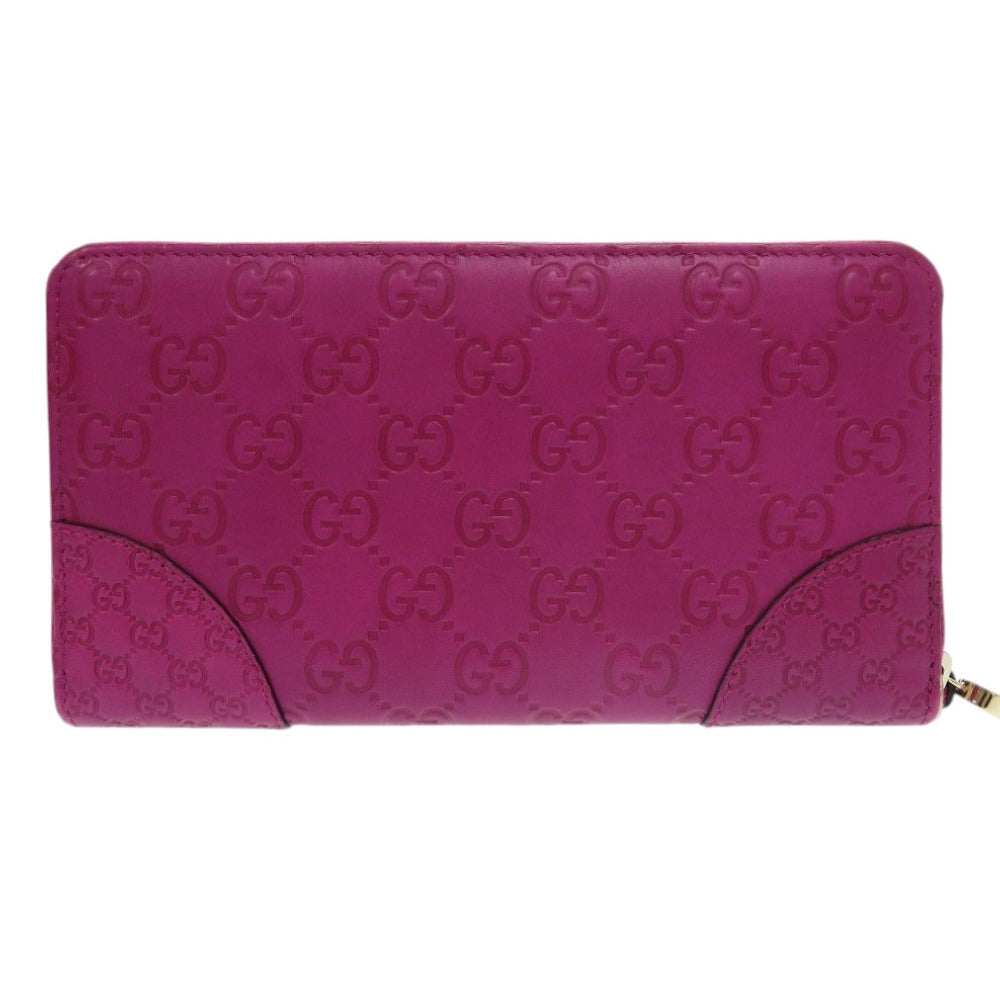 GUCCI Long Wallet Purse 323397 leather purple Guccisima