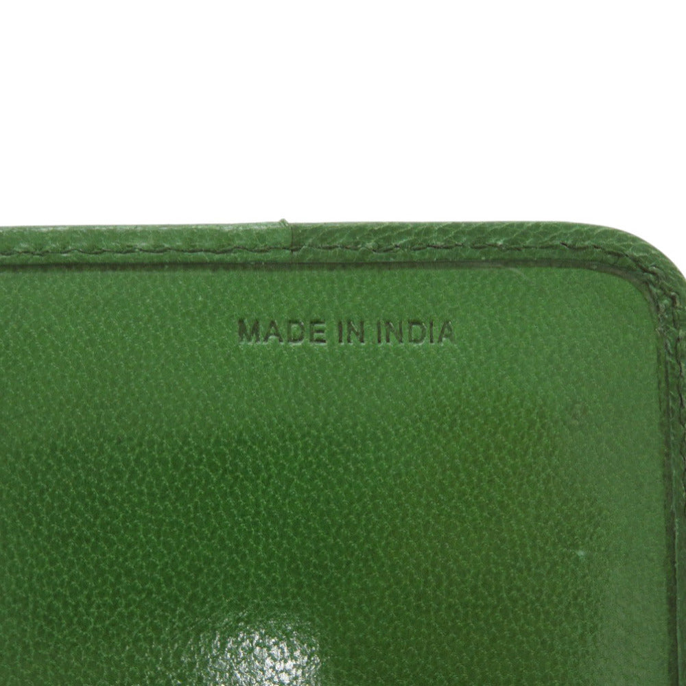 PRADA Bifold Wallet 1M1438 Goat leather green