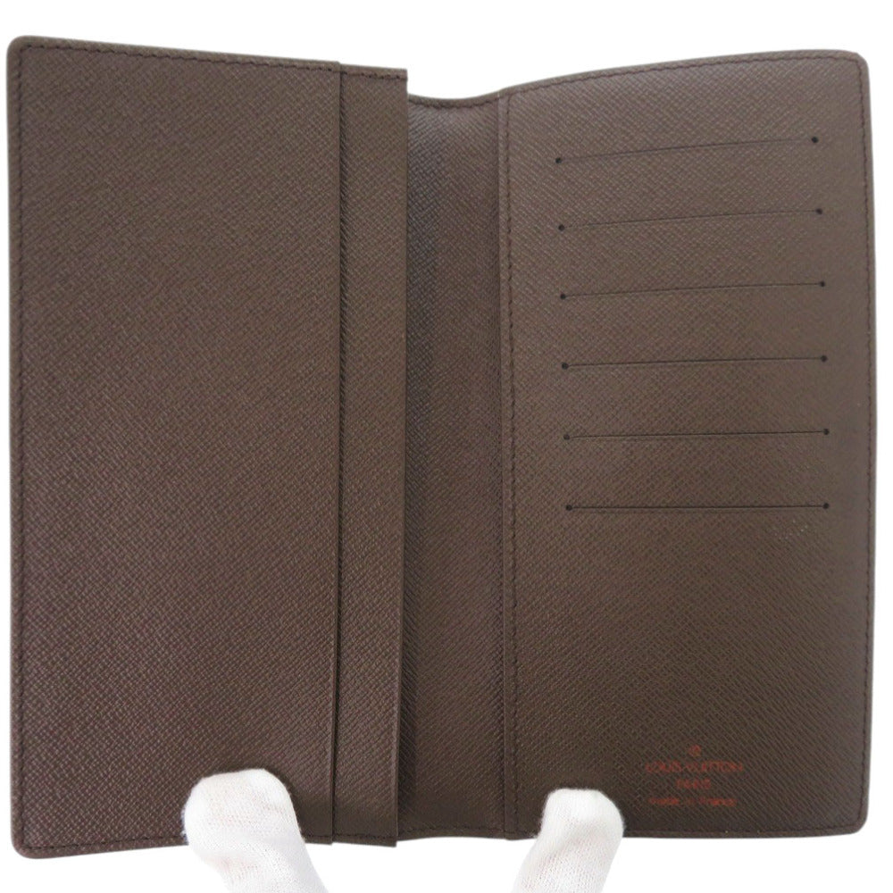 LOUIS VUITTON Long Wallet Purse N60825 Damier canvas Brown Damier Porte Cartes Credit